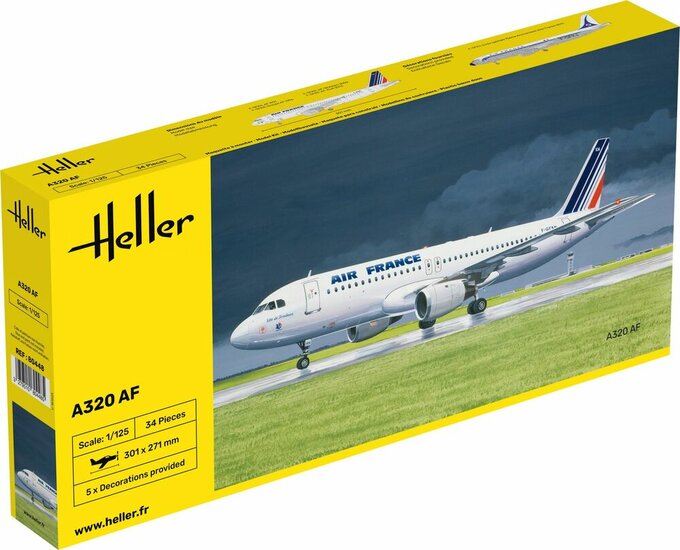 Heller 80448 A 320 AF Bouwpakket Schaal 1:125