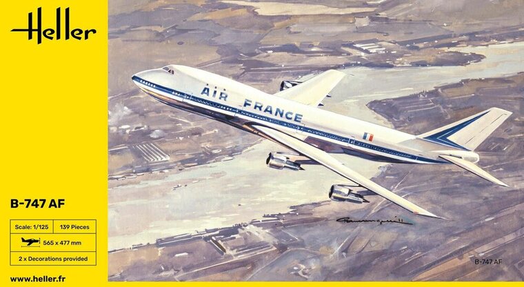 Heller 80459 B-747 AF Bouwpakket Schaal 1:125