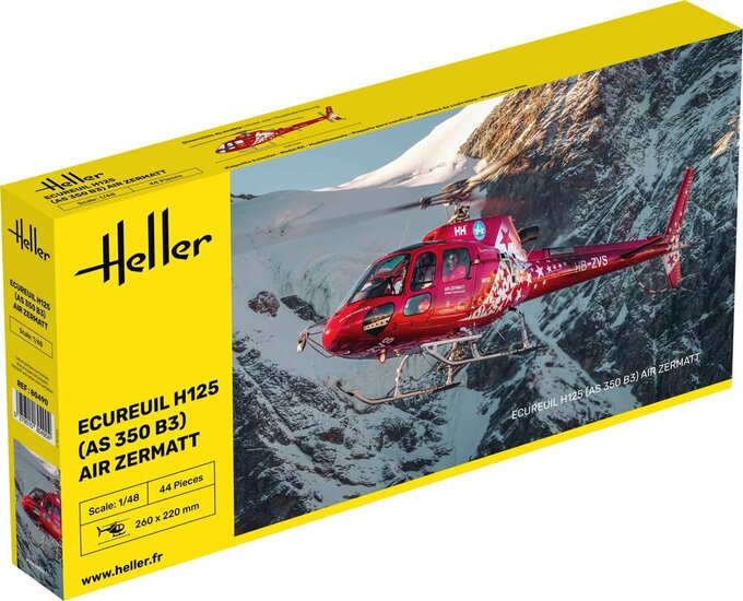 Heller 80490 ECUREUIL H125 (AS 350 B3) AIR ZERMATT Bouwpakket Schaal 1:48