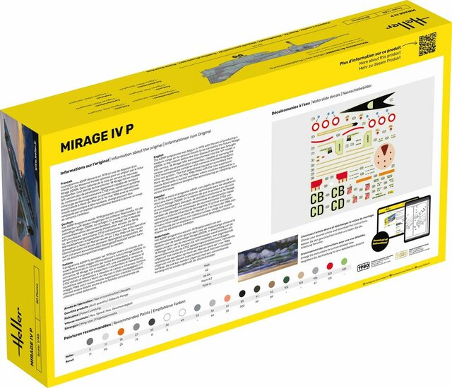 Heller 80493 Mirage IV P Bouwpakket Schaal 1:48