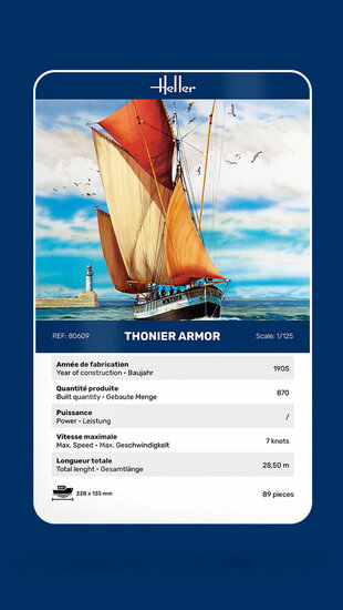 Heller 80609 Thonier Armor Bouwpakket Schaal 1:125