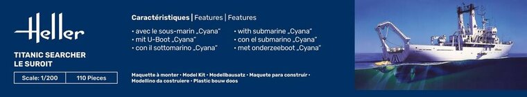Heller 80615 Titanic Searcher "Le Suroit" Bouwpakket Schaal 1:200