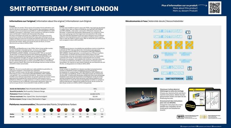 Heller 80620 Smit Rotterdam/ Smit London Bouwpakket Schaal 1:200
