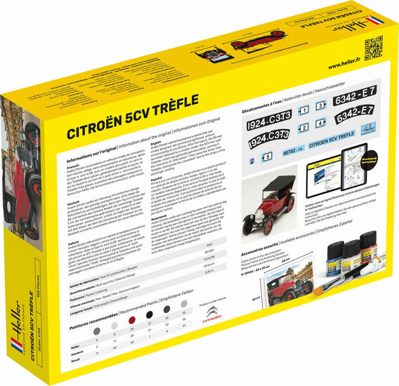 Heller 80702 Citroen Trefle Bouwpakket Schaal 1:24