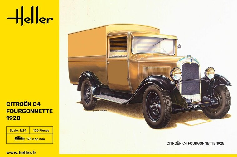 Heller 80703 Citroen C4 Fourgonnette 1928 Bouwpakket Schaal 1:24