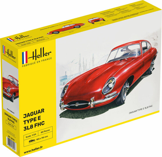 Heller 80709 Jaguar Type E 3L8 FHC Bouwpakket Schaal 1:24