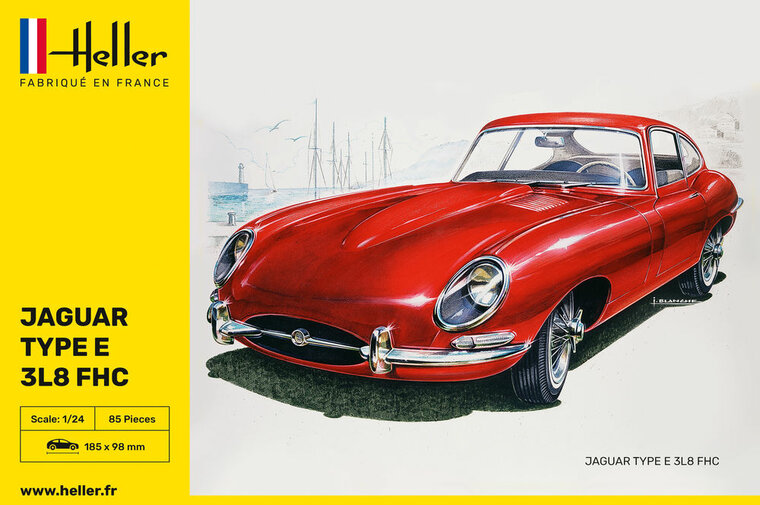 Heller 80709 Jaguar Type E 3L8 FHC Bouwpakket Schaal 1:24