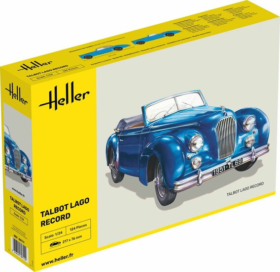 Heller 80711 Talbot Lago Record Bouwpakket Schaal 1:24