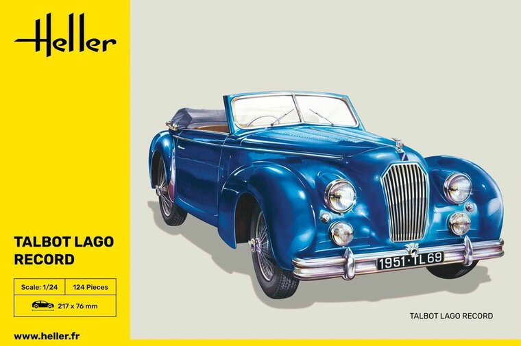 Heller 80711 Talbot Lago Record Bouwpakket Schaal 1:24