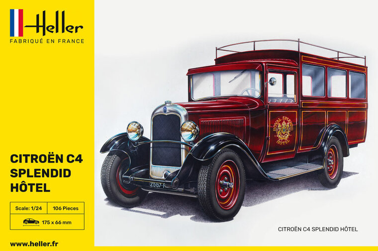 Heller 80713 Citroen C4 "Splendid Hotel Bouwpakket Schaal 1:24