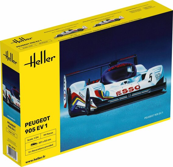 Heller 80718 Peugeot 905 EV 1 Bouwpakket Schaal 1:24