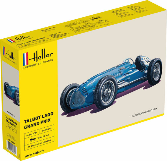 Heller 80721 Talbot Lago Grand Prix Bouwpakket Schaal 1:24
