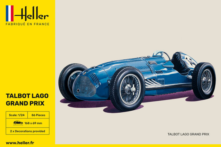 Heller 80721 Talbot Lago Grand Prix Bouwpakket Schaal 1:24