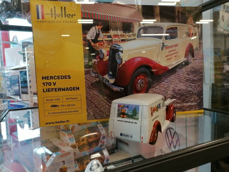 Heller 80736 MB 170 Lieferwagen Bouwpakket Schaal 1:24