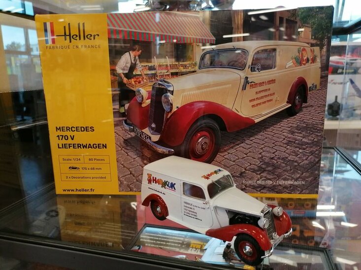 Heller 80736 MB 170 Lieferwagen Bouwpakket Schaal 1:24