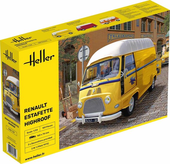 Heller 80740 Estafette Highroof Bouwpakket Schaal 1:24