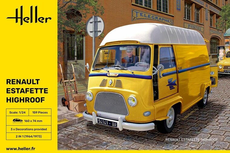 Heller 80740 Estafette Highroof Bouwpakket Schaal 1:24