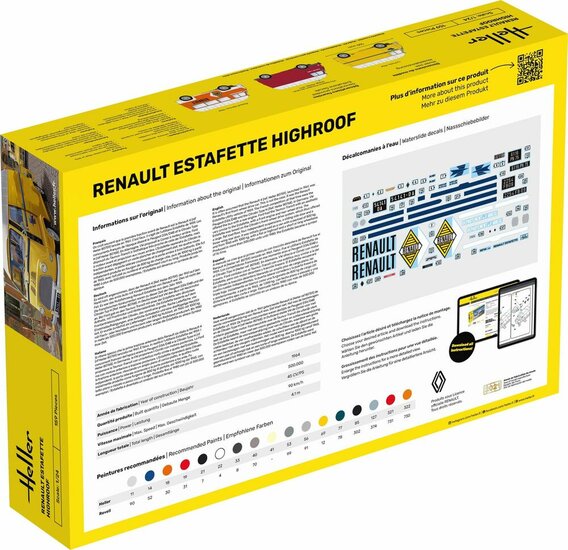Heller 80740 Estafette Highroof Bouwpakket Schaal 1:24