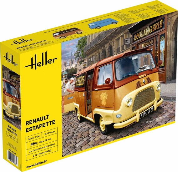 Heller 80743 RENAULT Estafette New Mould Bouwpakket Schaal 1:24