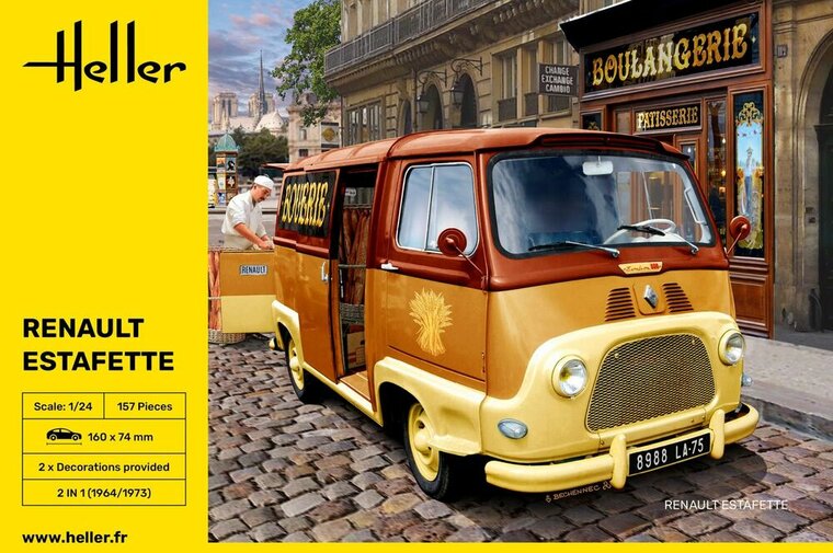Heller 80743 RENAULT Estafette New Mould Bouwpakket Schaal 1:24