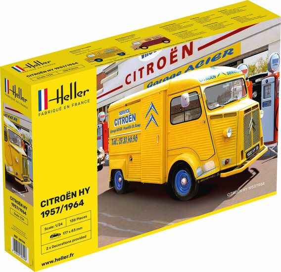Heller 80744 CITROEN HY 1957/1964 Bouwpakket Schaal 1:24