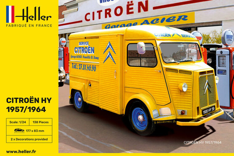 Heller 80744 CITROEN HY 1957/1964 Bouwpakket Schaal 1:24