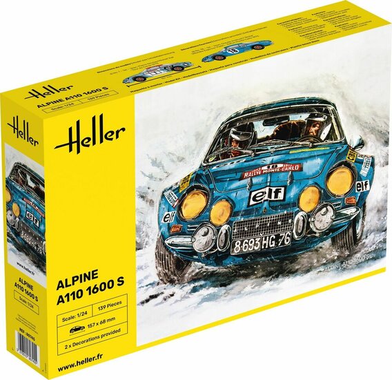 Heller 80745 Alpine A110 (1600) Bouwpakket Schaal 1:24