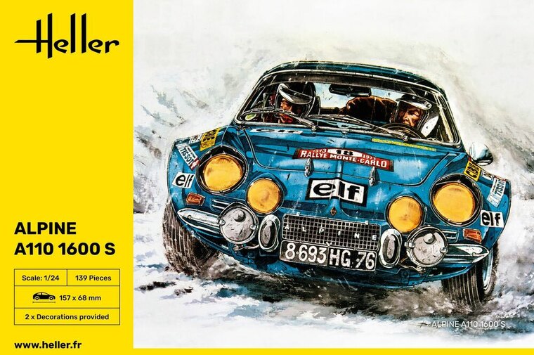 Heller 80745 Alpine A110 (1600) Bouwpakket Schaal 1:24