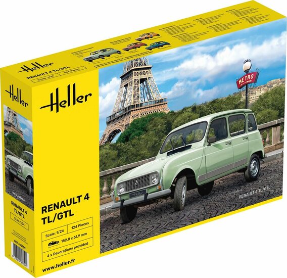 Heller 80759 Renault 4TL/GTL Bouwpakket Schaal 1:24