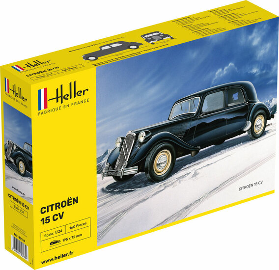 Heller 80763 Citroen 15 CV Bouwpakket Schaal 1:24