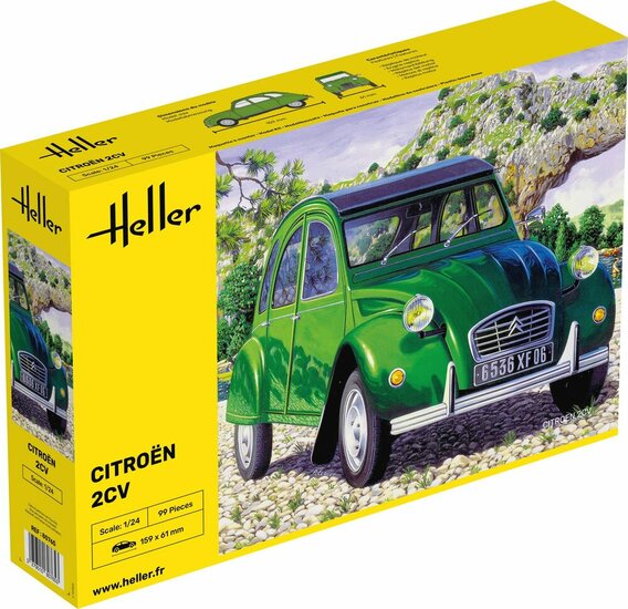 Heller 80765 Citroen 2 CV Bouwpakket Schaal 1:24