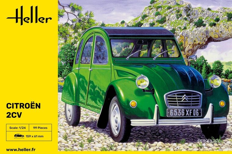 Heller 80765 Citroen 2 CV Bouwpakket Schaal 1:24
