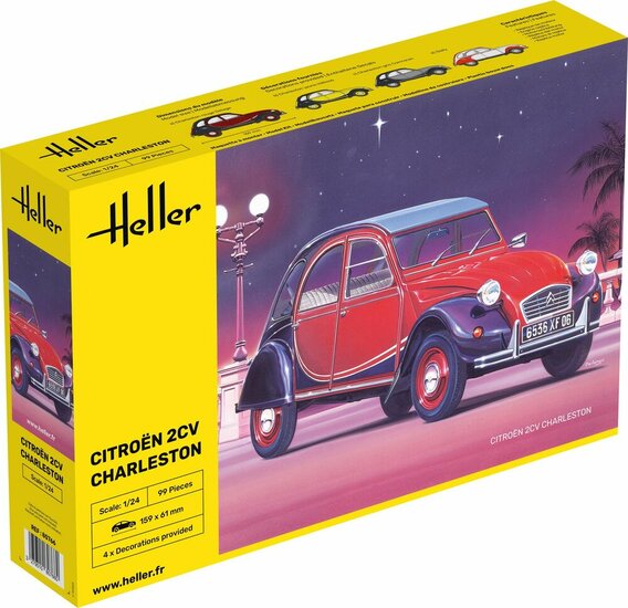 Heller 80766 Citroen 2CV Charleston Bouwpakket Schaal 1:24