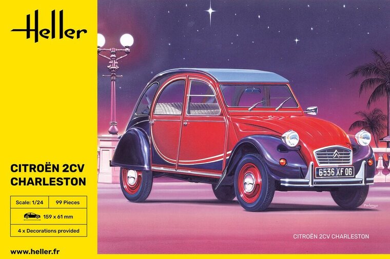 Heller 80766 Citroen 2CV Charleston Bouwpakket Schaal 1:24