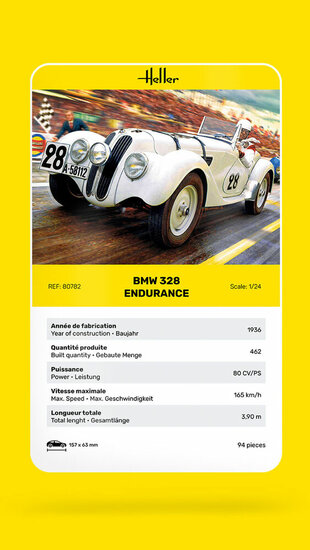 Heller 80782 328 Endurance Bouwpakket Schaal 1:24