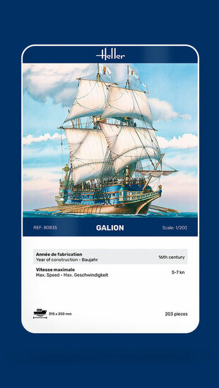 Heller 80835 Galion Bouwpakket Schaal 1:200