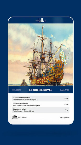 Heller 80899 Soleil Royal Bouwpakket Schaal 1:100