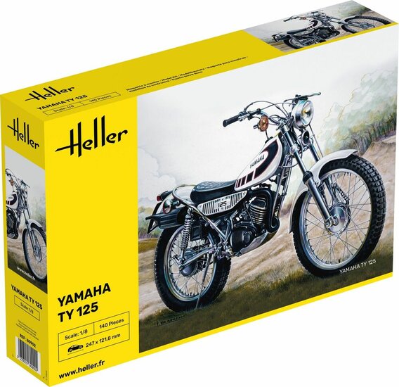 Heller 80902 Yamaha TY 125 Bouwpakket Schaal 1:8