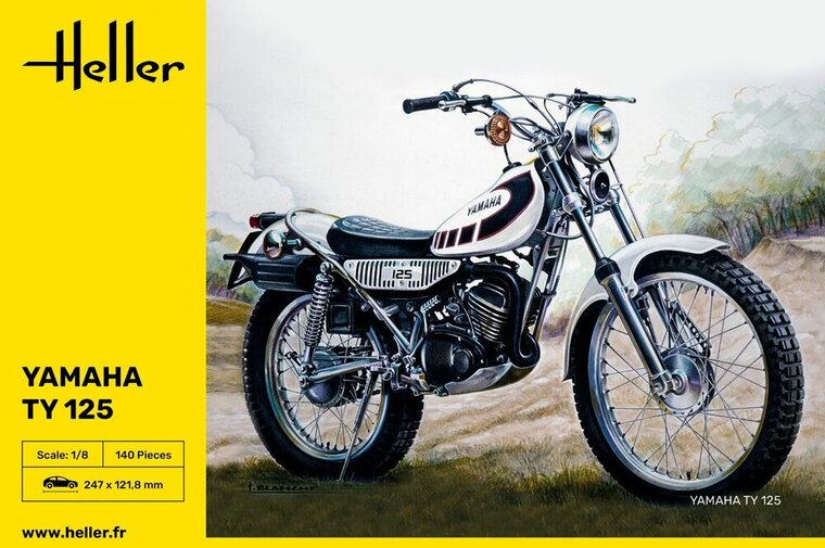Heller 80902 Yamaha TY 125 Bouwpakket Schaal 1:8