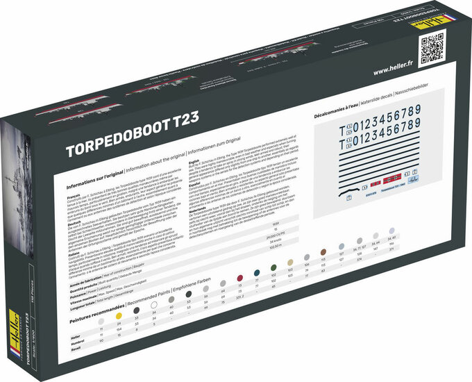 Heller 81011 Torpedoboot T23 Bouwpakket Schaal 1:400