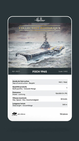 Heller 81071 Foch Bouwpakket Schaal 1:400