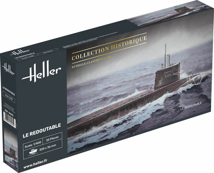 Heller 81075 U-Boot S/M Redoutable Bouwpakket Schaal 1:400