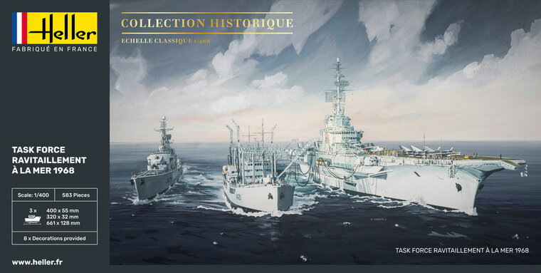 Heller 81092 TASK FORCE "RAVITAILLEMENT A LA MER Bouwpakket Schaal 1:400