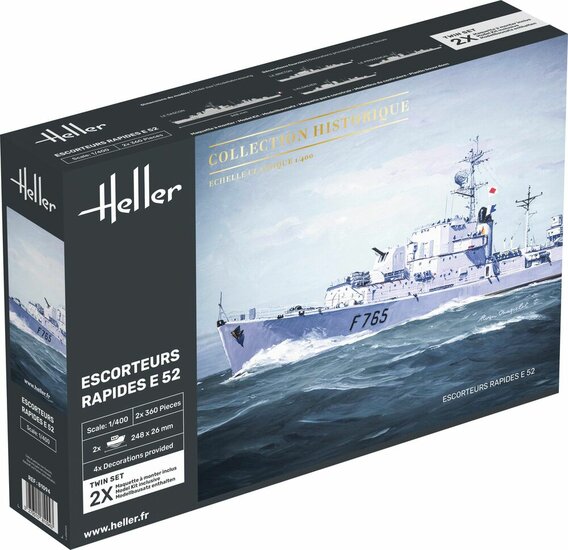 Heller 81094 Escorteurs Rapides E 52 Collection Historique Bouwpakket Schaal 1:400
