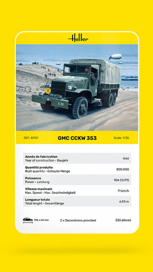 Heller 81121 GMC US-Truck Bouwpakket Schaal 1:35