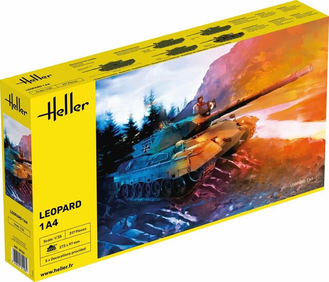 Heller 81126 Leopard 1A4 Bouwpakket Schaal 1:35