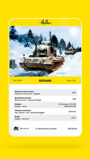 Heller 81127 Gepard Bouwpakket Schaal 1:35