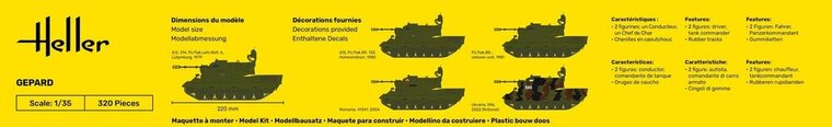 Heller 81127 Gepard Bouwpakket Schaal 1:35