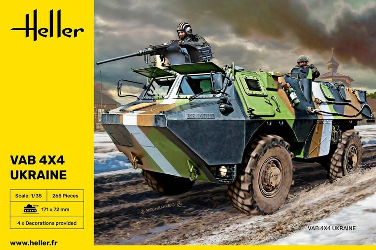Heller 81130 VAB 4x4 Ukraine Bouwpakket Schaal 1:35