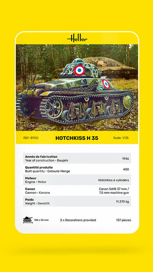 Heller 81132 HOTCHKISS Bouwpakket Schaal 1:35